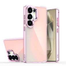Per Samsung Galaxy S24 Ultra 5G Custodia per telefono con placcatura sfumata scolorita (rosa)