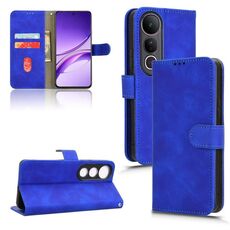 Per vivo V50 Lite 4G / 5G Custodia per telefono in pelle con chiusura magnetica Global Skin Feel (blu)
