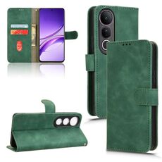 Per vivo V50 Lite 4G / 5G Custodia per telefono in pelle con chiusura magnetica Global Skin Feel (verde)