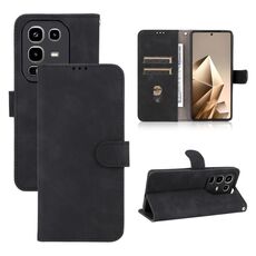 Per Infinix Note 50 Pro 4G Custodia in pelle magnetica con chiusura magnetica (nera)