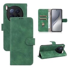 Per Tecno Camon 40 Premier Skin Feel Custodia magnetica in pelle Flip per telefono (verde)