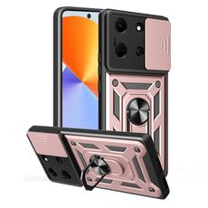 Per Infinix Note 30 5G Custodia per fotocamera scorrevole in TPU+PC (oro rosa)