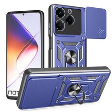 Per Infinix Note 40X 5G Custodia per fotocamera scorrevole TPU+PC (blu)