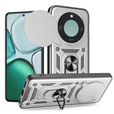 Per Honor X9c Smart Sliding Camera Cover Design TPU+PC Custodia per telefono (argento)