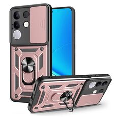Custodia per telefono in TPU+PC con design scorrevole per fotocamera per vivo Y29 4G (oro rosa)