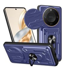 Per Honor X9c Smart Sliding Camshield TPU+PC Custodia per telefono con slot per schede (blu)