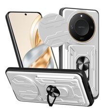 Per Honor X9c Smart Sliding Camshield TPU+PC Custodia per telefono con slot per schede (bianco)