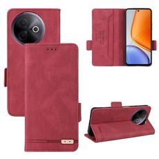 Per vivo Y39 5G Custodia per telefono in pelle con chiusura magnetica globale (rosso)