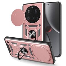 Custodia per telefono in TPU ibrido per PC con design scorrevole per fotocamera Xiaomi 15 Ultra (oro rosa)