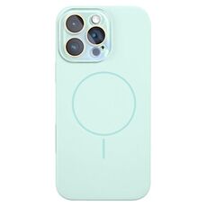 Per iPhone 16 Pro Max Custodia sottile in silicone liquido MagSafe Circle (verde smeraldo)