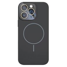 Per iPhone 16 Pro Max Custodia sottile in silicone liquido MagSafe Circle (grigio grafite)