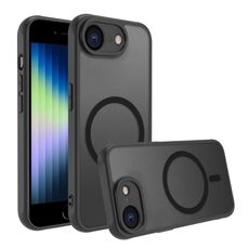Per iPhone SE 2022 / SE 2020 / 8 / 7 Custodia per telefono in TPU ibrido per PC MagSafe antiurto a quattro angoli (nero)
