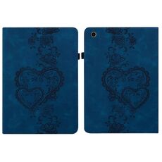 Per Amazon Fire HD 10 2021/2023 Custodia per tablet in pelle goffrata Love Hearts (blu scuro)