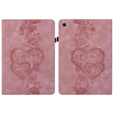 Per Huawei MediaPad T3 10 Custodia per tablet in pelle goffrata Love Hearts (rosa)