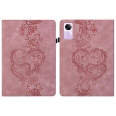 Per Redmi Pad SE Custodia per tablet in pelle goffrata Love Hearts (rosa)