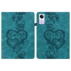 Per Redmi Pad SE Custodia per tablet in pelle goffrata Love Hearts (verde)