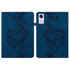 Per Redmi Pad SE Custodia per tablet in pelle goffrata Love Hearts (blu scuro)