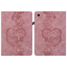 Per Lenovo Tab M8 4a generazione Custodia per tablet in pelle goffrata Love Hearts (rosa)