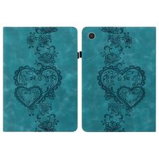 Per Lenovo Tab M8 4a generazione Custodia per tablet in pelle goffrata Love Hearts (verde)