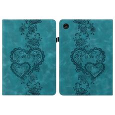 Per Lenovo Tab M10 Plus 10.6 3a generazione 2022 Custodia per tablet in pelle goffrata Love Hearts (verde)
