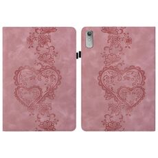Per Lenovo Tab P11 Gen 2 Custodia per tablet in pelle goffrata Love Hearts (rosa)