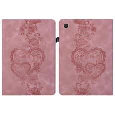 Per Lenovo Tab Plus Custodia per tablet in pelle goffrata Love Hearts (rosa)