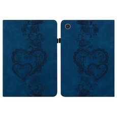 Per Lenovo Tab Plus Custodia per tablet in pelle goffrata Love Hearts (blu scuro)