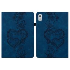 Per Lenovo Tab M9 Custodia per tablet in pelle goffrata Love Hearts (blu scuro)