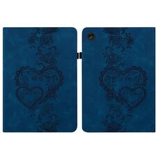 Per Lenovo Tab M10 3rd Gen Custodia per tablet in pelle goffrata Love Hearts (blu scuro)