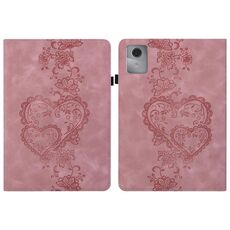 Per Lenovo Tab M11 / Xiaoxin Pad 11 2024 Custodia per tablet in pelle goffrata Love Hearts (rosa)