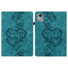 Per Lenovo Tab M11 / Xiaoxin Pad 11 2024 Custodia per tablet in pelle goffrata Love Hearts (verde)