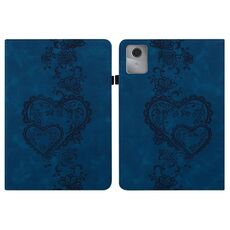 Per Lenovo Tab M11 / Xiaoxin Pad 11 2024 Custodia per tablet in pelle goffrata Love Hearts (blu scuro)