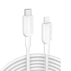 Cavo intrecciato di ricarica rapida ANKER MFi Type-C a 8 pin, colore: 1,8 m bianco