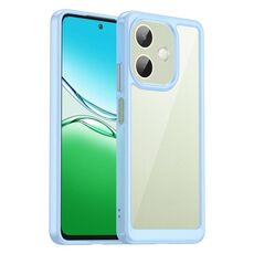 Custodia per telefono in TPU ibrida acrilica serie colorata globale per OPPO A5 Pro 5G (blu)