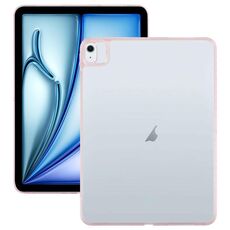 Custodia per tablet in acrilico trasparente ibrida in TPU colorato per iPad Air 13 2025/2024 (rosa)