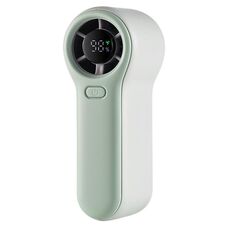 H02 HD - Mini ventilatore portatile ad alta velocità con display digitale (verde)