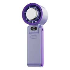 Ventilatore portatile pieghevole Y19 Smart Ice Compress (blu ghiaccio e viola)