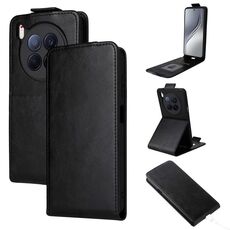Custodia in pelle con chiusura magnetica verticale per Tecno Camon 40 Premier con fibbia (nera)