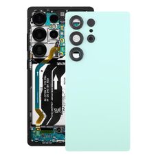 Cover posteriore per batteria OEM con copriobiettivo per fotocamera per Samsung Galaxy S25 Ultra SM-S938 (verde)