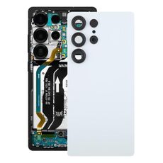 Cover posteriore per batteria OEM con copriobiettivo per fotocamera per Samsung Galaxy S25 Ultra SM-S938 (bianco)