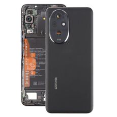 Cover posteriore per batteria OEM per Honor 200 con copriobiettivo per fotocamera (nero)