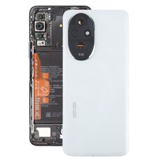 Cover posteriore per batteria OEM per Honor 200 con copriobiettivo per fotocamera (bianco)