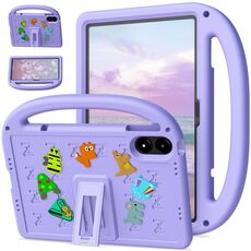 Custodia antiurto in EVA per tablet Xiaomi Redmi Pad Pro 12.1 2024 con motivo a passero (viola taro)