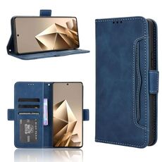Custodia in pelle con texture in vitello effetto pelle di vitello per Infinix Note 50 4G / Note 50 Pro 4G (blu)