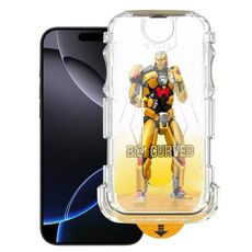 Pellicola in vetro temperato antipolvere di facile installazione per iPhone 16 Pro Max