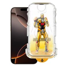 Pellicola in vetro temperato antipolvere facile da installare per iPhone 16 Pro