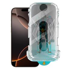 Pellicola in vetro temperato Privacy Armor di facile installazione a 28 gradi per iPhone 16 Pro