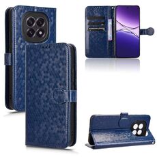 Custodia in pelle con trama a nido d'ape per OPPO F29 5G (blu)