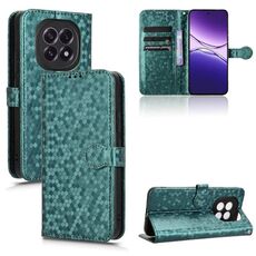 Custodia in pelle con trama a nido d'ape per OPPO F29 5G (verde)