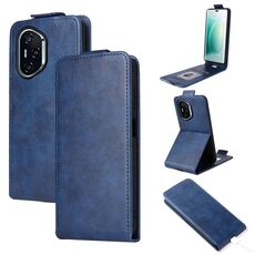 Custodia in pelle con chiusura magnetica verticale per Honor 400 (blu)